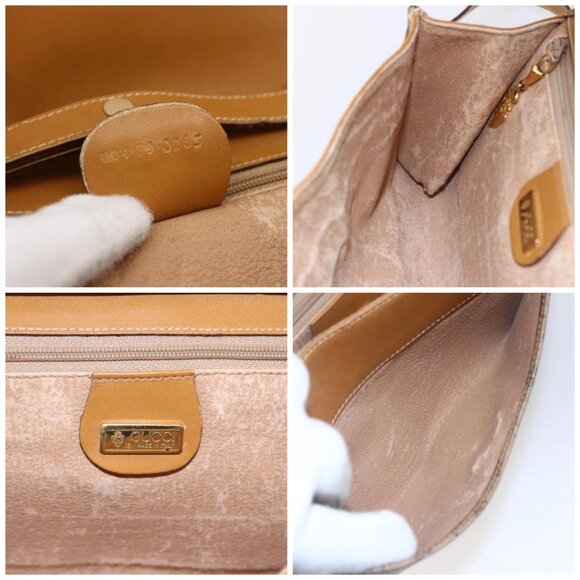 GUCCI Micro GG Supreme Shoulder Bag PVC Beige Gold 004 89 0265 Auth ki6121 - Picture 15 of 16
